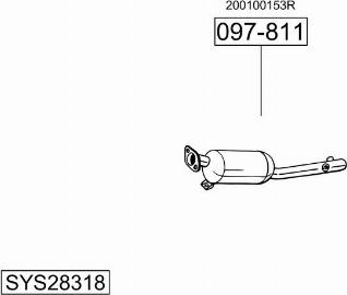 Bosal SYS28318 - Система випуску ОГ autocars.com.ua