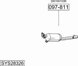 Bosal SYS28326 - Система випуску ОГ autocars.com.ua