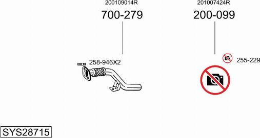 Bosal SYS28715 - Система випуску ОГ autocars.com.ua