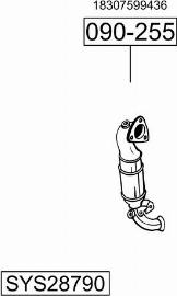 Bosal SYS28790 - Система випуску ОГ autocars.com.ua