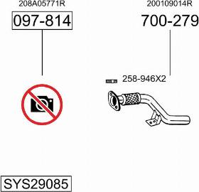 Bosal SYS29085 - Система випуску ОГ autocars.com.ua