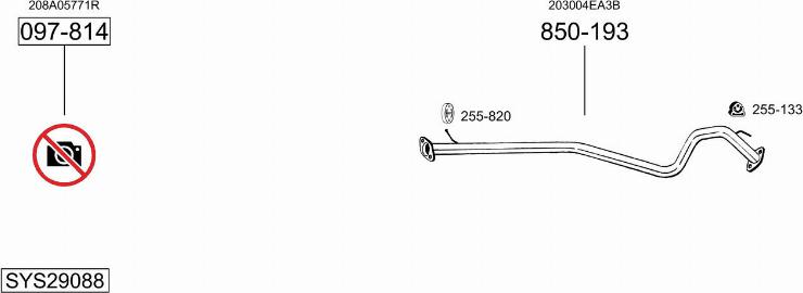 Bosal SYS29088 - Система випуску ОГ autocars.com.ua