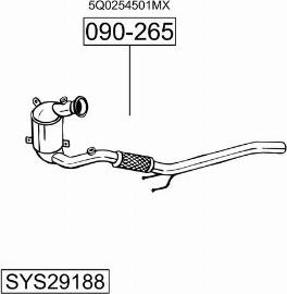 Bosal SYS29188 - Система выпуска ОГ avtokuzovplus.com.ua