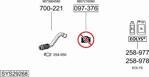 Bosal SYS29268 - Система випуску ОГ autocars.com.ua