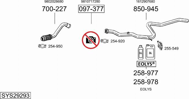 Bosal SYS29293 - Система выпуска ОГ avtokuzovplus.com.ua