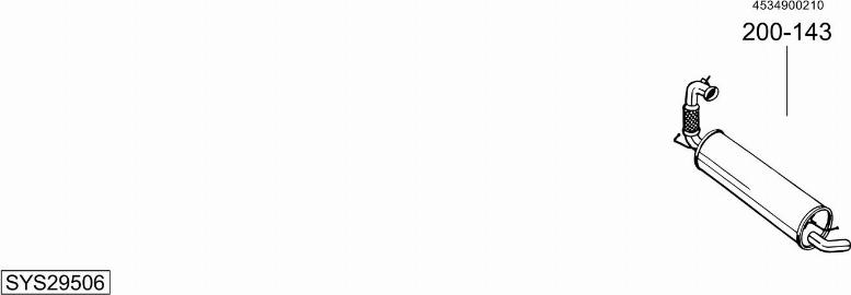 Bosal SYS29506 - Система випуску ОГ autocars.com.ua