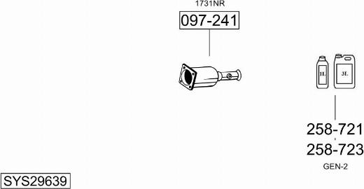 Bosal SYS29639 - Система випуску ОГ autocars.com.ua