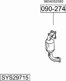 Bosal SYS29715 - Система випуску ОГ autocars.com.ua