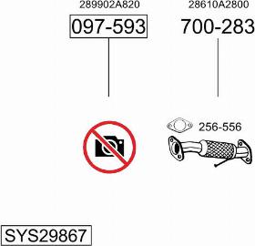 Bosal SYS29867 - Система випуску ОГ autocars.com.ua