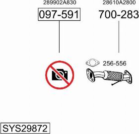 Bosal SYS29872 - Система випуску ОГ autocars.com.ua