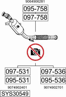 Bosal SYS30549 - Система випуску ОГ autocars.com.ua