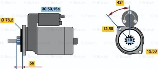 BOSCH 0 001 107 003 - Стартер autocars.com.ua