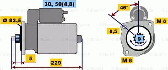 BOSCH 0 001 107 094 - Стартер autocars.com.ua