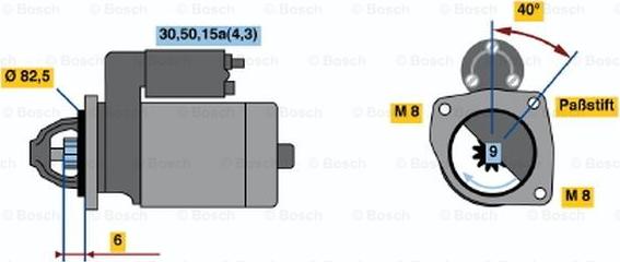 BOSCH 0 001 108 090 - Стартер autocars.com.ua