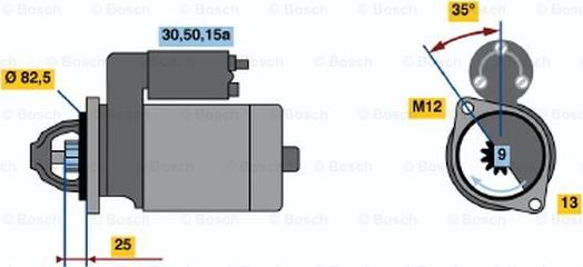 BOSCH 0 001 108 101 - Стартер autocars.com.ua