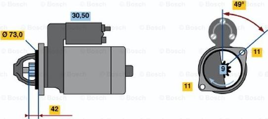 BOSCH 0 001 108 144 - Стартер avtokuzovplus.com.ua