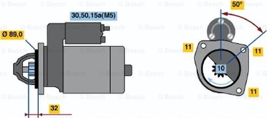 BOSCH 0 001 108 158 - Стартер autocars.com.ua