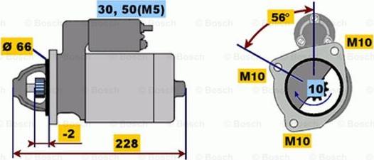 BOSCH 0 001 108 183 - Стартер autocars.com.ua