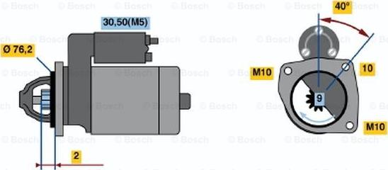 BOSCH 0 001 108 189 - Стартер autocars.com.ua