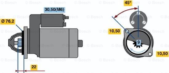 BOSCH 0 001 108 199 - Стартер autocars.com.ua