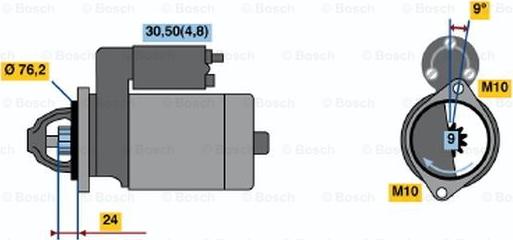 BOSCH 0 001 108 208 - Стартер autodnr.net