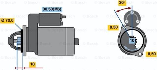 BOSCH 0 001 108 217 - Стартер avtokuzovplus.com.ua