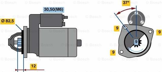 BOSCH 0 001 108 239 - Стартер autodnr.net