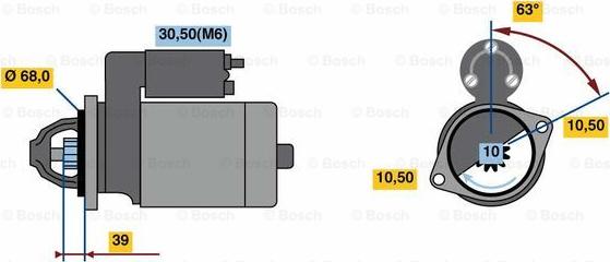 BOSCH 0 001 108 441 - Стартер autocars.com.ua