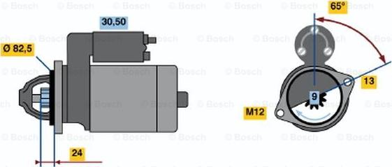 BOSCH 0 001 109 041 - Стартер autocars.com.ua