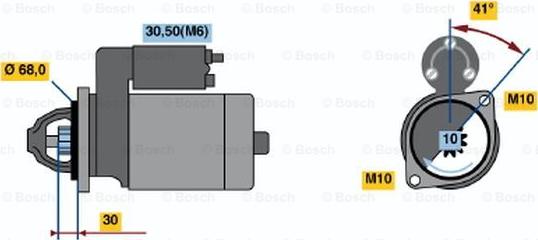 BOSCH 0 001 109 273 - Стартер autocars.com.ua