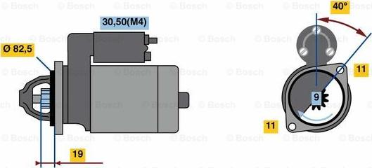 BOSCH 0 001 109 356 - Стартер autocars.com.ua