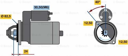 BOSCH 0 001 109 357 - Стартер autocars.com.ua