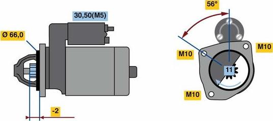 BOSCH 0 001 109 364 - Стартер autocars.com.ua