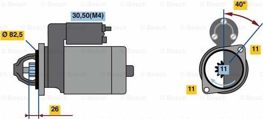 BOSCH 0 001 109 370 - Стартер autocars.com.ua