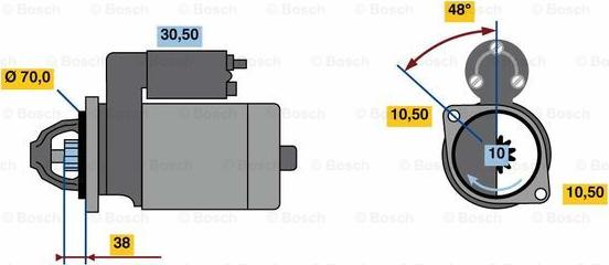 BOSCH 0 001 109 377 - Стартер autocars.com.ua