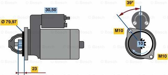 BOSCH 0 001 109 393 - Стартер autocars.com.ua