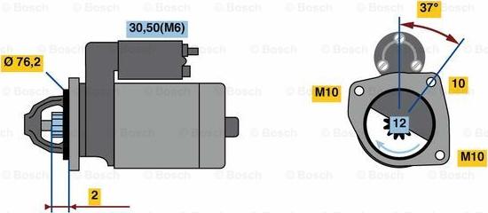 BOSCH 0 001 109 397 - Стартер autodnr.net