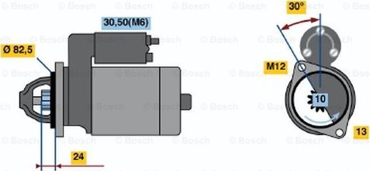 BOSCH 0 001 110 060 - Стартер autocars.com.ua