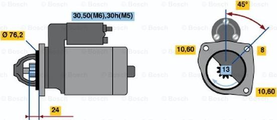 BOSCH 0 001 110 110 - Стартер autocars.com.ua