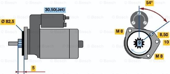 BOSCH 0 001 112 044 - Стартер avtokuzovplus.com.ua