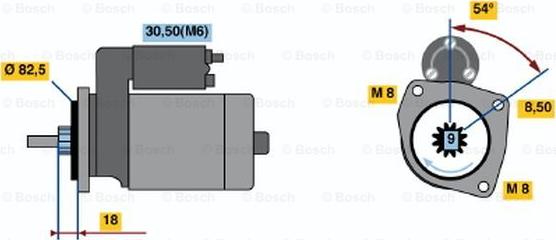 BOSCH 0 001 113 007 - Стартер avtokuzovplus.com.ua