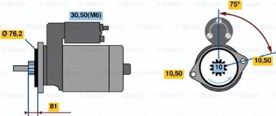 BOSCH 0 001 115 011 - Стартер avtokuzovplus.com.ua