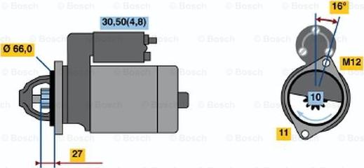 BOSCH 0 001 115 056 - Стартер avtokuzovplus.com.ua