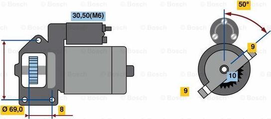 BOSCH 0 001 115 068 - Стартер autocars.com.ua