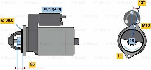 BOSCH 0 001 115 084 - Стартер autocars.com.ua