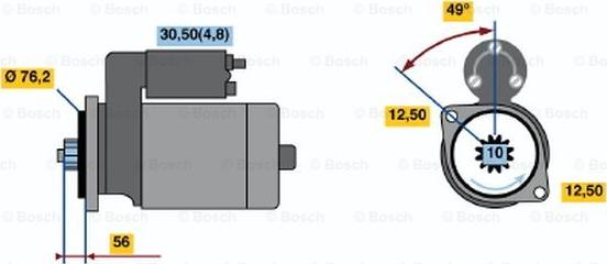 BOSCH 0 001 120 408 - Стартер autocars.com.ua