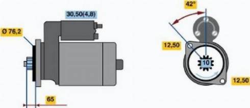 BOSCH 0 001 121 403 - Стартер avtokuzovplus.com.ua