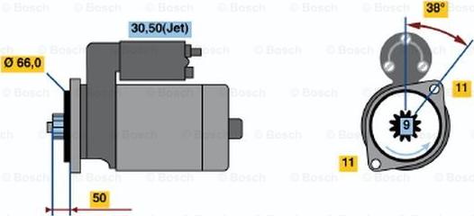 BOSCH 0 001 124 022 - Стартер avtokuzovplus.com.ua