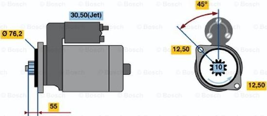 BOSCH 0 001 125 051 - Стартер autodnr.net