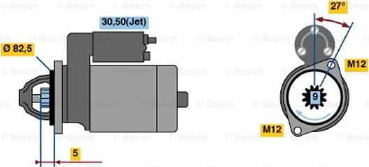 BOSCH 0 001 125 053 - Стартер autocars.com.ua